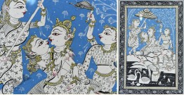 Pattachitra Painting | Krishna Radha with Gopi