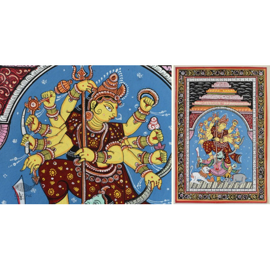 shop patachitra painting - mahishasura mardini