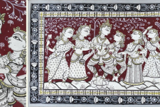 Pattachitra Painting | Radhe Krishna With Gopi