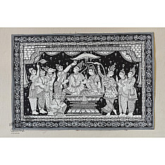 Traditional Pattachitra Painting | Ram Darbar