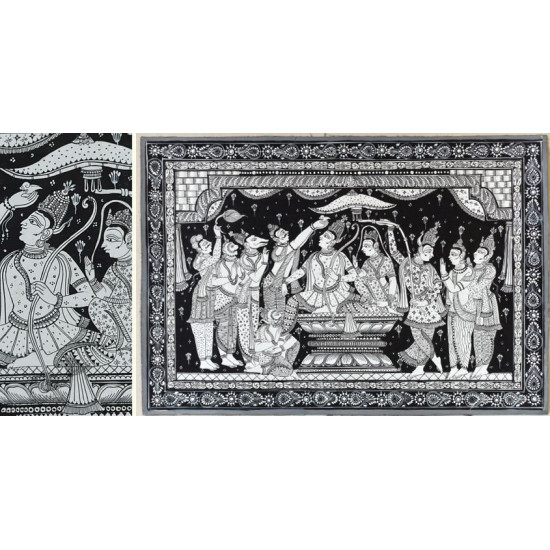 shop Traditional patachitra painting - Ram Darbar