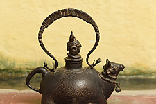 Antiquities from Khajuraho |  Siva & Nandi Kamandal 