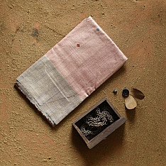 Kamakshi | Pure Tussar Silk Saree With Contrast Blouse Piece 
