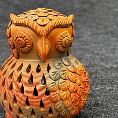Terracotta Tales | Pottery Art ~ T Light Holder - Owl
