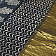 Shop Block Printed Cotton Saree With Golden Pallu