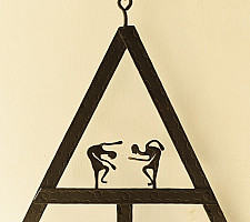 Ahou | Wrought Iron ~ Wall Hanging Hanger