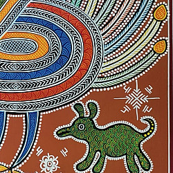 Mandana Art - Painting ~ Peacock ( 11 x 14 inch)