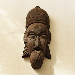 Handmade Wooden Hanging Mask - Hanuman