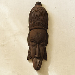 Handmade Wooden Hanging Mask - Hanuman