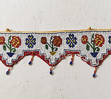 Prachin . प्राचीन || Bead Work ~ Antique Door Toran - Rose Motif