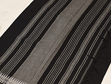 Sadaa . सदा ✡ Begampuri Pure Cotton Black Saree With Woven Border