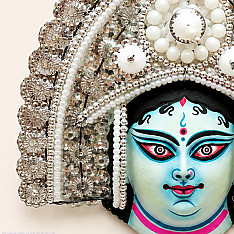 Mukhauta . मुखौटा : Handmade Paper Mache Chau Mask - Gauri