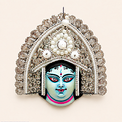Mukhauta . मुखौटा : Handmade Paper Mache Chau Mask - Gauri