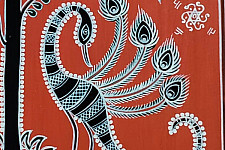 Mandana Art - Painting  | Tree & Peacock