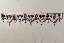 Prachin . प्राचीन || Bead Work ~ Antique Door Toran - Rose Flower Motif