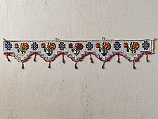 Prachin . प्राचीन || Bead Work ~ Antique Door Toran - Rose Flower Motif