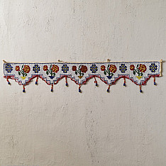 Prachin . प्राचीन || Bead Work ~ Antique Door Toran - Rose Flower Motif