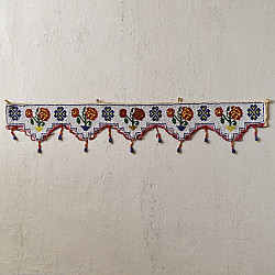 Prachin . प्राचीन || Bead Work ~ Antique Door Toran - Rose Flower Motif