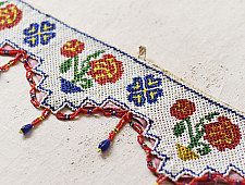 Prachin . प्राचीन || Bead Work ~ Antique Door Toran - Rose Flower Motif