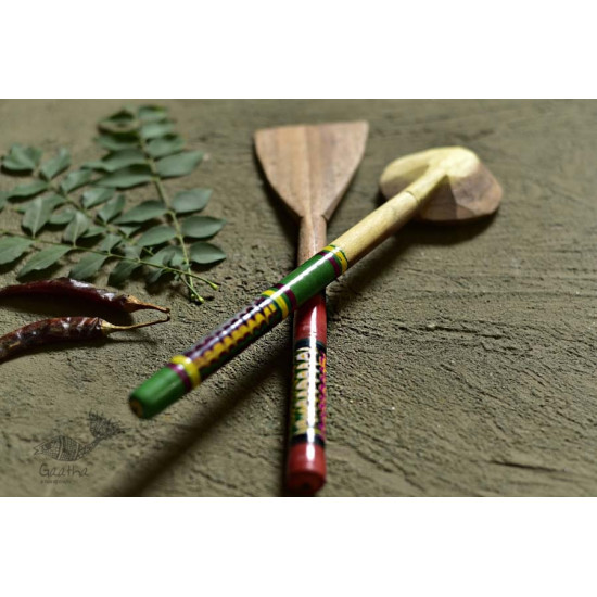 Rasoi ✯ Kutch lacquer ladles { Set of Two} ✯ 7