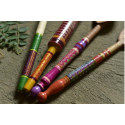 Rasoi ✯ Kutch lacquer ladles { Set of Four } ✯ 9