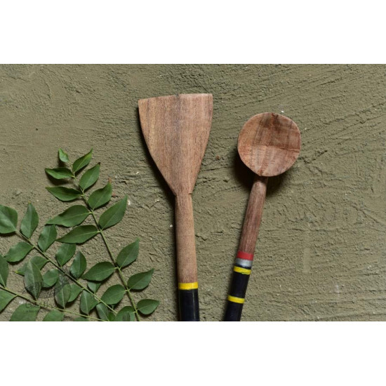 Rasoi ✯ Kutch lacquer ladles { Set of Two} ✯ 11