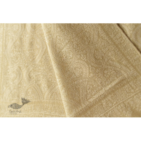 shop Pashmina Kashmiri Shawl ~ Sozni Jamawar Embroidery - White on White