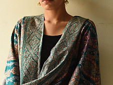 Pasham | Handwoven Pashmina Kashmiri Shawl with Sozni Embroidery (one of a kind)