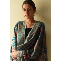 Pasham | Handwoven Pashmina Kashmiri Shawl with Sozni Embroidery (one of a kind)