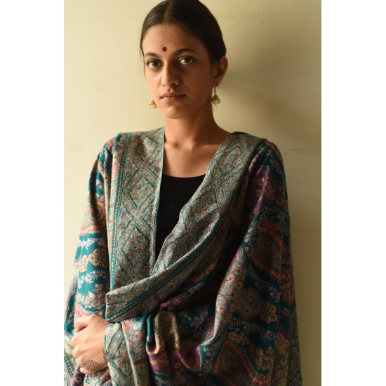 shop Handwoven Pashmina Kashmiri Shawl with Sozni Embroidery