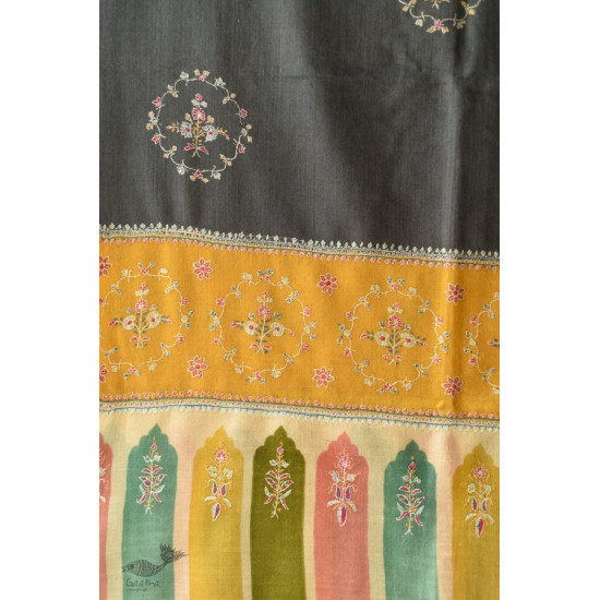 shop Kashmiri Pashmina Shawl with Sozni Jamawar Embroidery