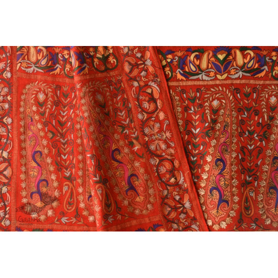 shop Kashmiri Pashmina Shawl with zari Jamawar Embroidery