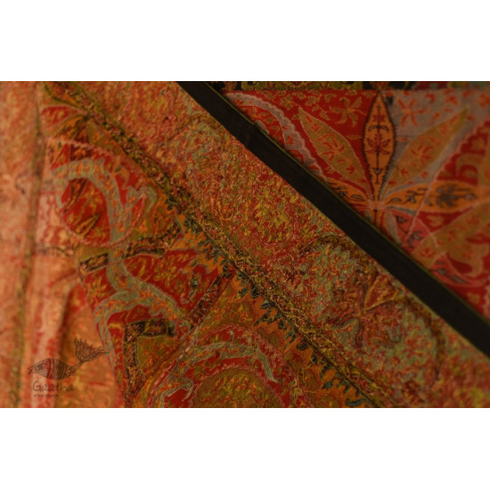 shop Kashmiri Pashmina Long Antique Jamawar shawl