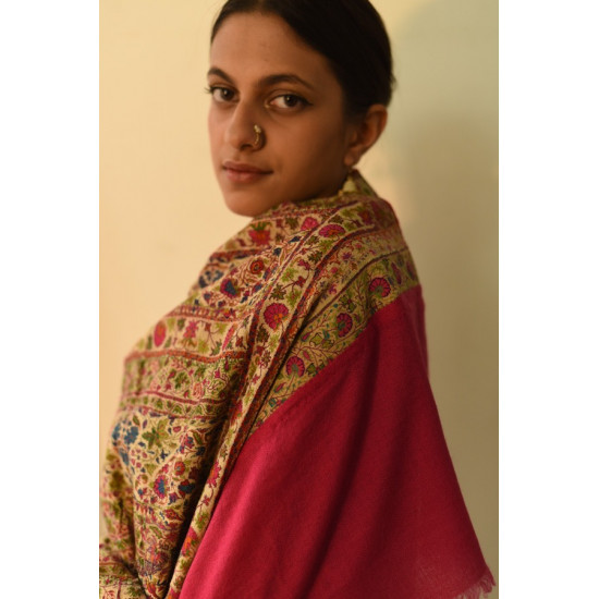 shop Kashmiri Pashmina Long Antique Jamawar shawl