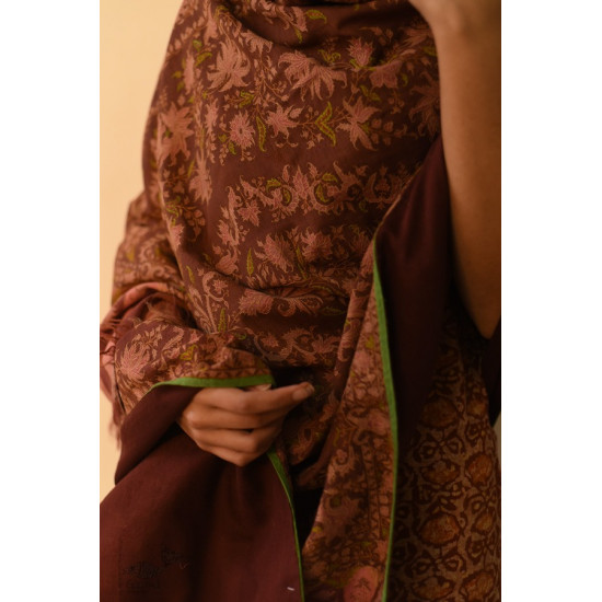 shop Old Antique Dorukha Jamawar Pashmina Shawl