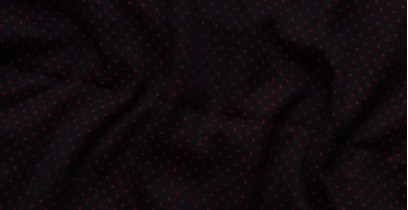 Mashru ✧ Silk+cotton Fabric ( Per meter ) ✧ Black Fabric with Maroon Dots