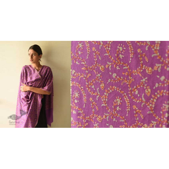 shop Kashmiri Handwoven Pashmina Shawl ~ Sozni Jamawar Embroidery