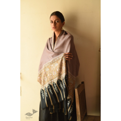 Pasham | Kashmiri Pashmina Shawl with Sozni Jamawar Embroidery