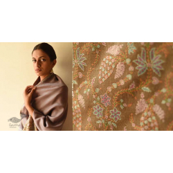 Pasham | Kashmiri Pashmina Shawl with Sozni Jamawar Embroidery