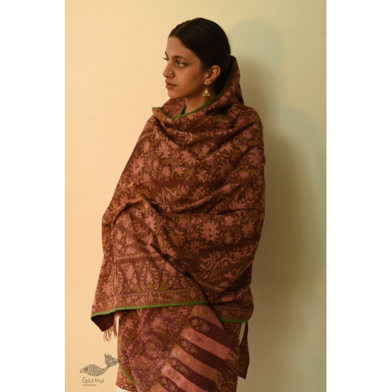 shop Old Antique Dorukha Jamawar Pashmina Shawl