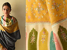 Pasham | Pure Pashmina Shawl with Sozni Jamawar Embroidery