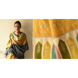 Pasham | Pure Pashmina Shawl with Sozni Jamawar Embroidery