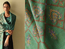 Pasham | Sozni Jamawar Embroidery - Pure Pashmina Shawl