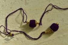 Crocheted Celebrations ❁ Handmade Crochet Rakhi & Lumba Set (Six Color Options) ❁ D