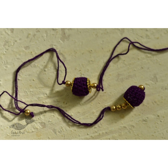 shop online latest collection of handmade crochet rakhi & Lumba Set