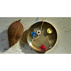 Crocheted Celebrations ❁ Handmade Crochet Flower Rakhi (Set of Two) ❁ E