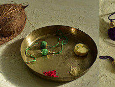 Crocheted Celebrations ❁ Handmade Crochet Rakhi & Lumba Set (Six Color Options) ❁ D