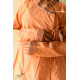 shop Handloom Cotton - Stitched Plain orange Kediyu