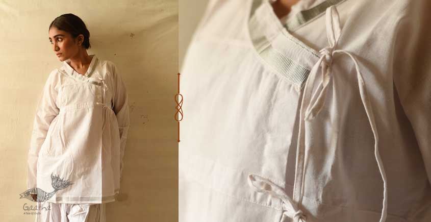 shop White Kediyu - Handloom Cotton