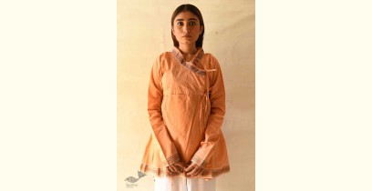 Raas | Handloom Cotton - Stitched Plain Kediyu ~ Orange